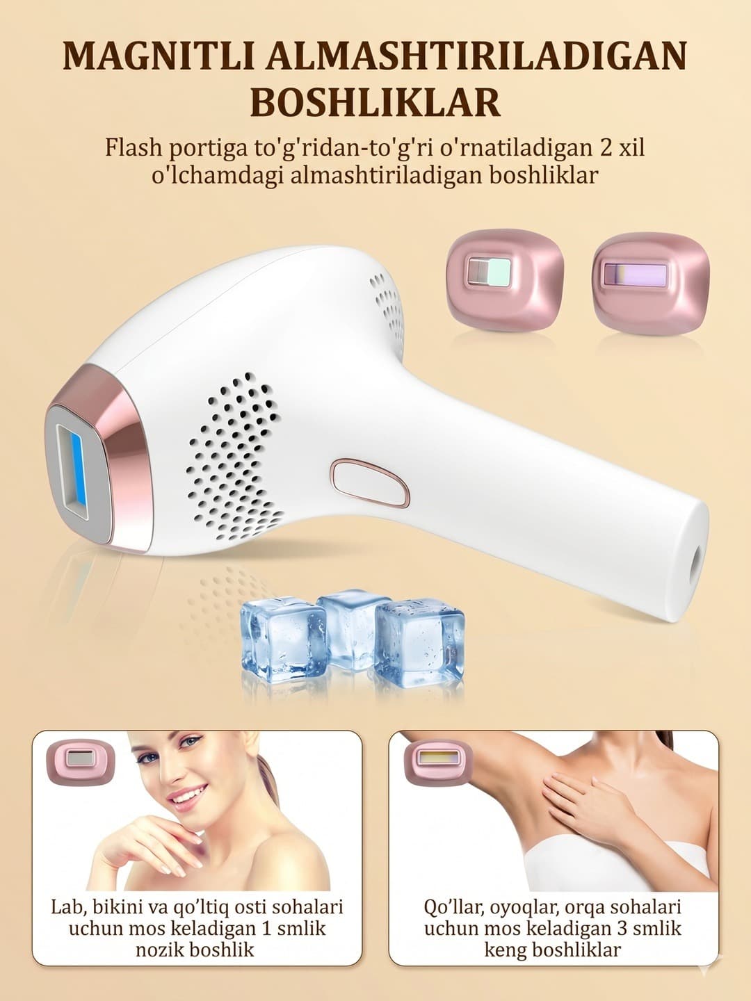Babyverse SE12 lazerni epilyator - ixcham fotoepilator va depilyator